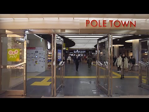 【4K】2022 日本 北海道 札幌 中央区 地下街 ポールタウン→オーロラタウン 散策【Binaural Audio】