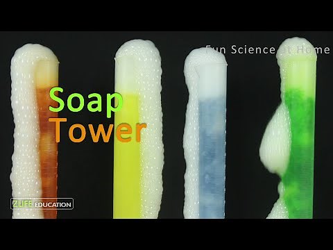 Dry Ice Soap Tower Bubbles - Science Experiment for Kids at Home