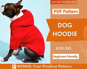 Dog Pattern, XXS-5XL, Dog Hoodie Sewing Pattern, PDF Sewing Pattern Pet, Pattern Dog, Instant Download, Pet Pattern, Sewing Pattern for Dog - Etsy