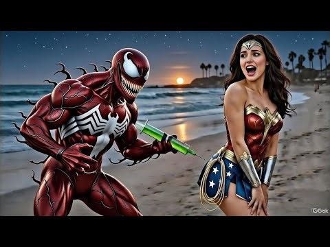 Unexpected Team Up 💔 Red hulk & joker & Red venom & Wonder Woman to kidnap the spiderman