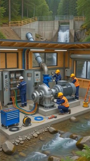 Building a Mini Hydro Power Plant | Amazing Engineering Project ⚡🌊