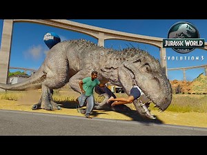 INDOMINUS REX T.REX ENCLOSURE ESCAPE! 🦖 | Jurassic World Evolution 3