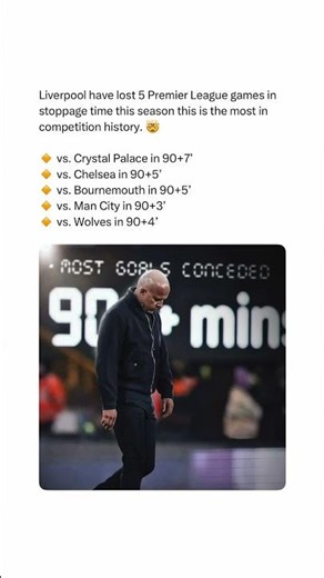 Liverpool’s Stoppage Nightmare 😳