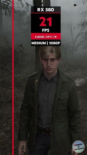 Silent Hill 2 Remake on RX 580 – FPS & Graphics Test