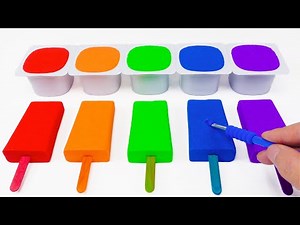 How To Make Kinetic Sand Rainbow Ice Cream Cutting ASMR 🌈 Kinetic Sand ASMR