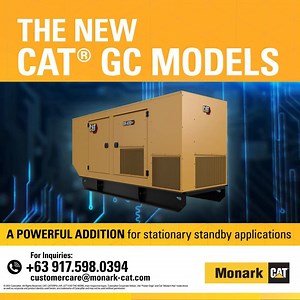 40 reactions · 37 shares | A powerful addition for stationary standby applications! Stay tuned for the new CAT GC models coming your way very soon! | Monark Equipment Corporation | Facebook