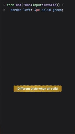 CSS :has() Makes Form Validation SO Much Easier! 🤯 #Shorts
