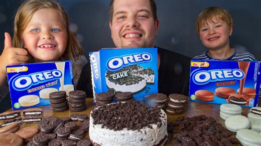 ASMR Oreo party: Birthday, Double Stuf, Mint & Cheesecake | Dave Kay ASMR