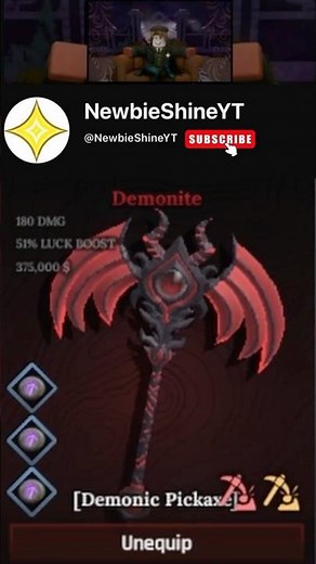 Testing Runed Demonite Pickaxe | Roblox The Forge