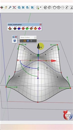 Bezier Surface plugin in SketchUp! #shorts