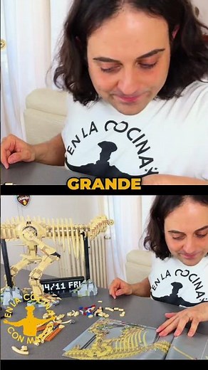 Amazing! 🦖 Building a dinosaur skeleton with LEGO is awesome!