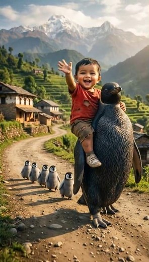 Little Boy Saves Baby Penguins 💙 Heart Touching Story #animalrescue #baby #hearttouchingstory