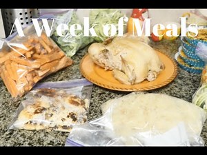 Cooking a Week of Meals: A Time Lapse