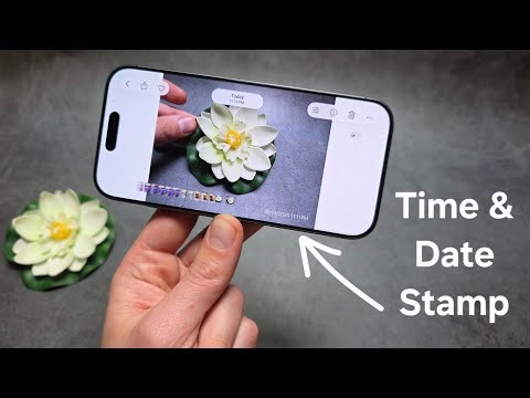 Any iPhone - How to Add Date & Time Stamp on Photos