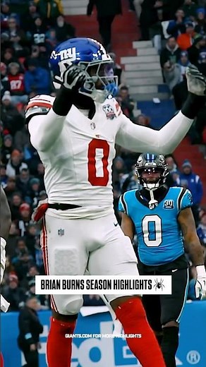 Brian Burns season highlights 🕷️🔥 #shorts #highlights #giants #brianburns #nfl #football #spida