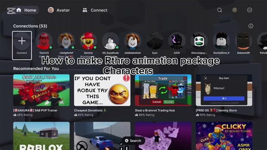 How to make Rthro animation package Characters #Roblox # How to make Rthro animation package Characters