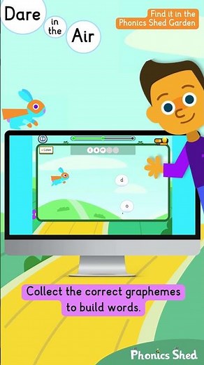 Dare in the Air Phonics Game | Phonics Shed