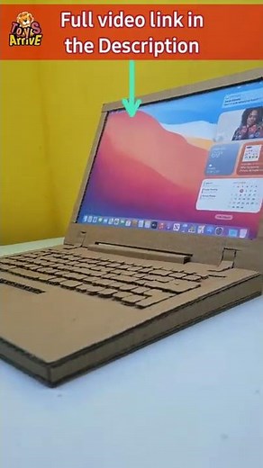 Make Laptop With Cardboard || Cardboard PC || Short