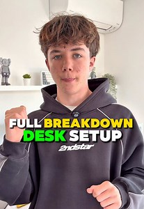 Replying to @casey Full Breakdown Of My Entire Desk Setup! 🔥 || #kawtech #ikea #desk #gamingcontent #techtok