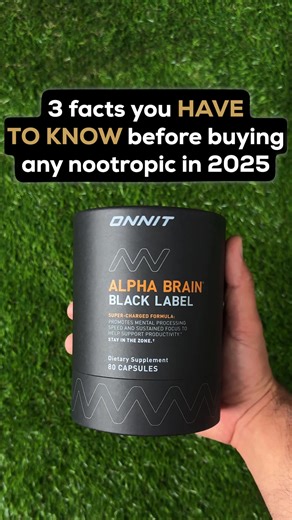 6.9K views | Alpha BRAIN® Black Label features new ingredients that support alertness, focus, and brain and eye health, to give you a serious edge in whatever you’re doing. | Onnit | Facebook