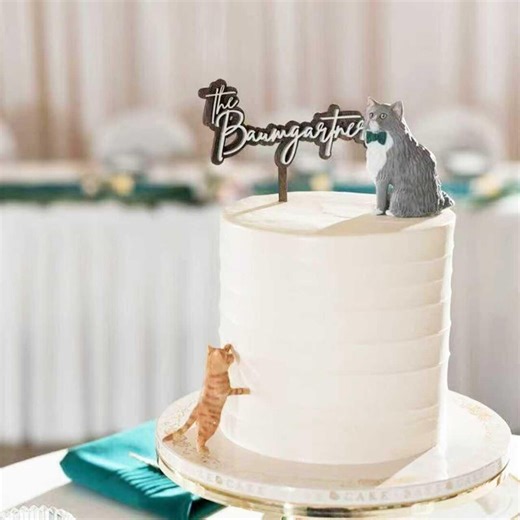 Personalized Custom Cat Wedding Cake Topper , Pet Cake Topper，pets Birthday，cat Cake Topper , Anniversary Pet，dog Figurines，dogs Birthday - Etsy