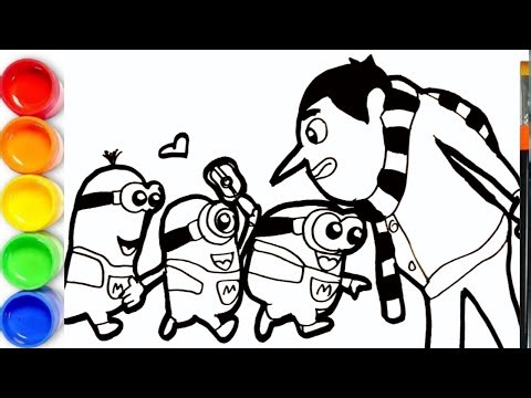 How to draw Despicable Me All Characters | Despicable Me Coloring Pages