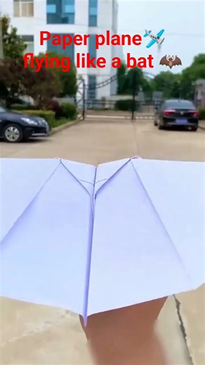 How to make a paper Plane Fly Like a Bat | Flying Plane Like Bat @papercraftstudio #diy #viralshorts