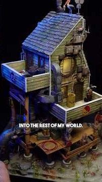 How to build a sci-fi shack (with beach trash) #miniature #art #dioramas #modelmaking #crafts