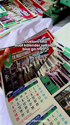 custom foto buat kalender sekolah? tapi jadi lebih hemat? glamour digital printing bisa bgt dong😉 #kalender #calendar #kalendercustom #kalendersekolah #cetakkalender