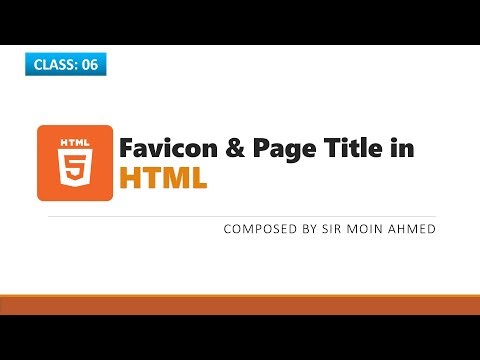 Html Class 6 : ( Favicon & title ) #HTML #WebDev #codewithmoin