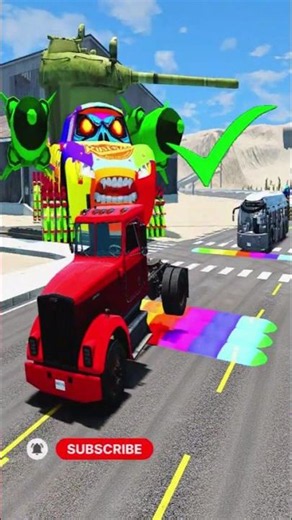 Cars vs Massive Magic Color Speed Bumps #22 #shots