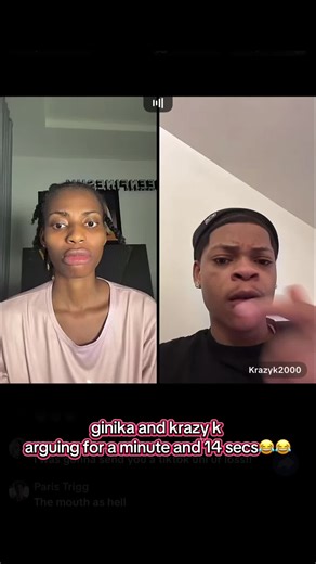 “stfu and stop gagging 🥷”her and this gagging word had me ctfu🤣#foryoupage #funny #krazyk #ginikagodwin @GINIKA GODWIN @Krazyk2000
