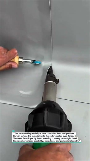 Perfect Seam Welding Technique #metalworking #plasticwelding #fabrication