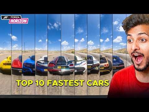 Top 10 Fastest Cars to buy in Forza Horizon 5 and Speed Test