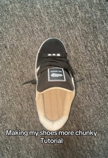 Tutorial on Making Your Shoes Chunky and Unique