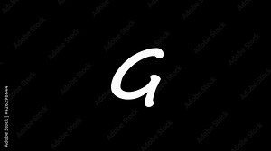 letter G of the English alphabet, learning English alphabet letters.