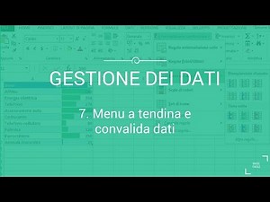 Menu a tendina e convalida dati - Excel Facile