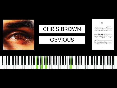 Chris Brown - Obvious (BEST PIANO TUTORIAL & COVER)