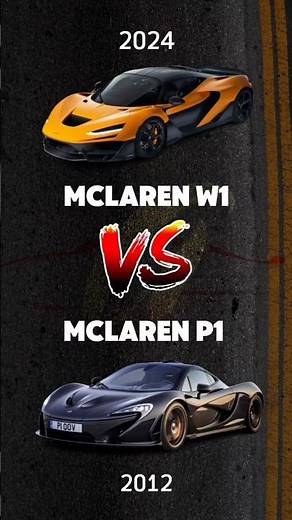 Mclaren P1 vs Mclaren W1
