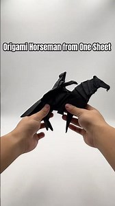 Folding Complex Origami: Origami Horseman #papercraft #diy #paperfolding #art #artandcraft