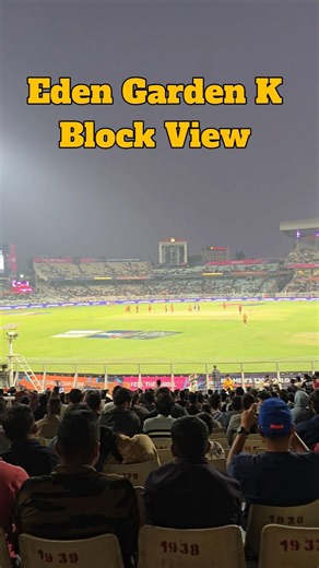 Eden Gardens K Block View 🔥 Best Stadium View in Kolkata | Match Day Experience #EdenGardensKBlock