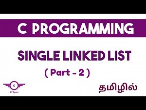 single linked list using C program in Tamil | delete operation #datastructurestamil #linkedlist