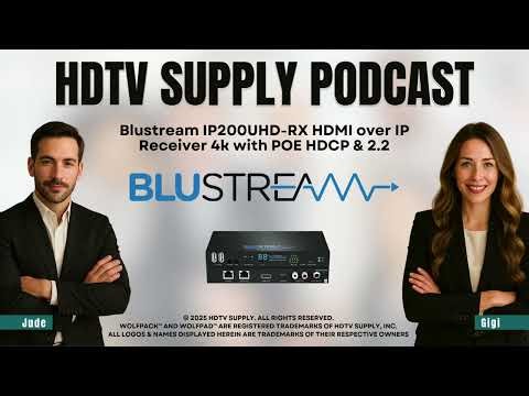 #Blustream #IP200UHD-RX #HDMI over IP Receiver #4k with #POE HDCP & 2.2 #hdtvsupply