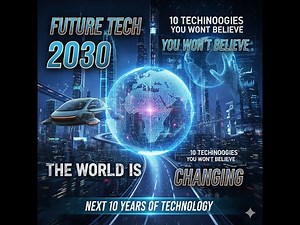 “10 Future Technologies That Will Change the World by 2030”