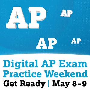 THIS WEEKEND: All students taking a digital AP Exam should participate in Digital AP Exam Practice Weekend on May 8 and 9. Use this weekend to: 1️⃣ Log in to the digital testing app: http://spr.ly/6180HhkAr and 2️⃣ Practice with the sample questions in the app: http://spr.ly/6181HhkAT. | College Board