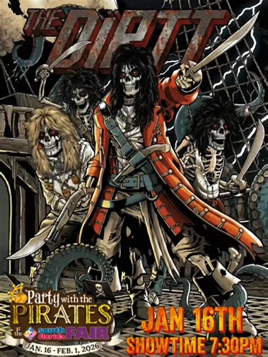 ⚠️ 48 HOURS WARNING ⚠️ The pirates are landing soon. Join us this Friday night for an epic night of rock n' roll! 💣 🔥🤘 Proudly powered by 🎸⚡ EMG Pickups | FU-Tone.com | InTune Guitar Picks, Inc. | Perri's Leathers Ltd. |