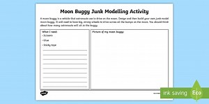 KS1 Moon Buggy Junk Modelling Activity