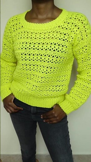 Easy crochet sweater pattern