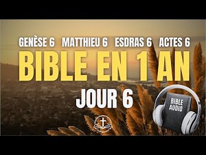 THE BIBLE IN 1 YEAR | Day 6: The Lord's Prayer and the Flood (Genesis 6, Matthew 6, Ezra 6, Acts 6)