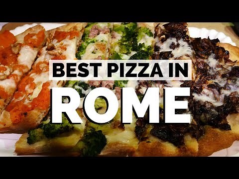 Best Pizza in Rome, Italy 🍕 The Best Place To Eat Pizza In Rome At Antico Forno Roscioli Pizzeria 🇮🇹